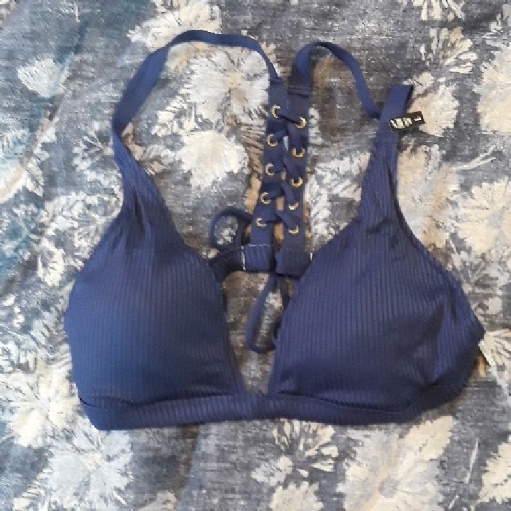 VS PINK navy Blue Bikini Top